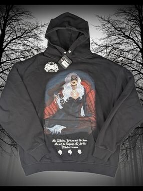 Darc sport x Marvel Black Cat “You Wouldn’t Get It” Hoodie Men's Size L Black